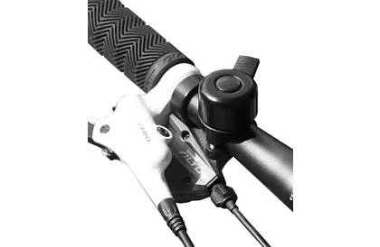 Zvonek na bicykel – čierny