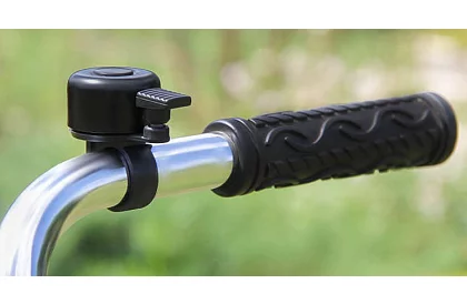 Zvonek na bicykel – čierny