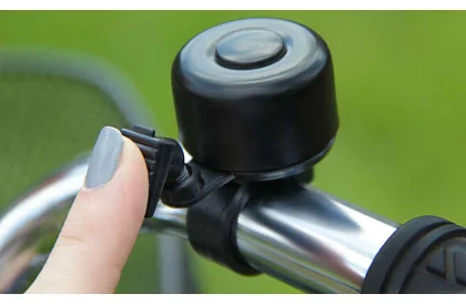 Zvonek na bicykel – čierny