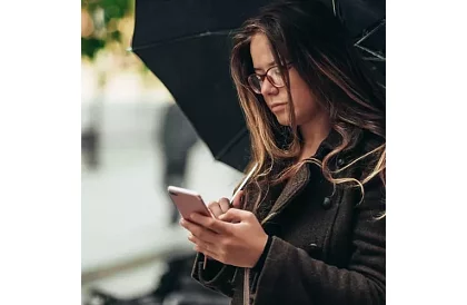 Veľký automatický skladací dáždnik