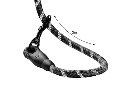 Vodítko pre psa silné s reflexnými prvkami – 3 m