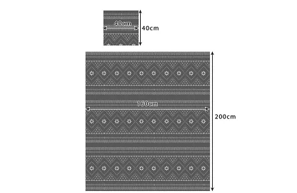 Mäkká teplá deka s obliečkami na vankúše - šedá
