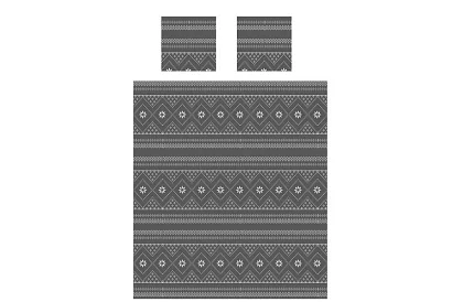 Mäkká teplá deka s obliečkami na vankúše - šedá