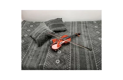 Mäkká teplá deka s obliečkami na vankúše - šedá