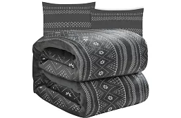 Mäkká teplá deka s obliečkami na vankúše - šedá