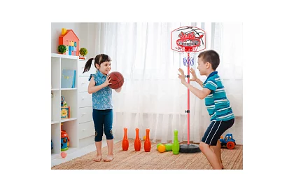 Basketbalový kôš s terčom a príslušenstvom