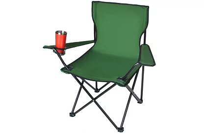 Skladacie rybárske kreslo – Kempingové kreslo zelené