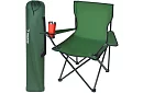 Skladacie rybárske kreslo – Kempingové kreslo zelené