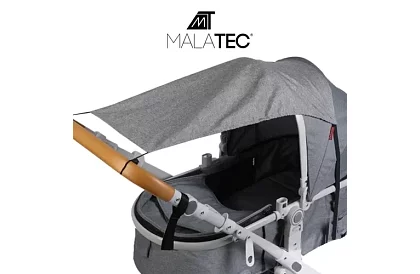 Vodoodolná tieniaca strieška na kočík – šedá