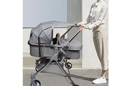 Vodoodolná tieniaca strieška na kočík – šedá