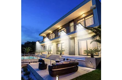 LED Solárna lampa s diaľkovým ovládaním