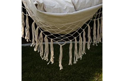 Závesná hojdačka + 2 vankúše - béžové