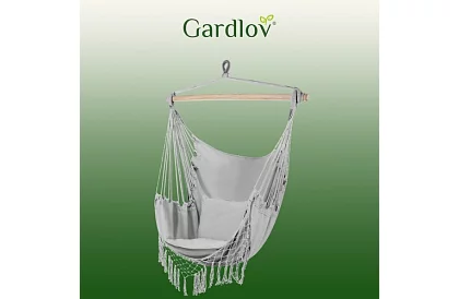 Závesná hojdačka + 2 vankúše - šedé