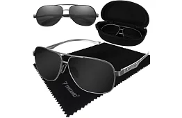 Polarizačné slnečné okuliare s puzdrom – čierne UV 400