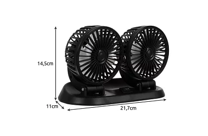 Dvojitý ventilátor do automobilov