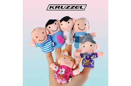 Prstové bábky - sada 6 postáv