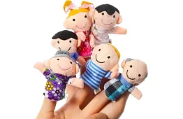 Prstové bábky - sada 6 postáv