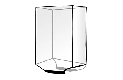 Priehľadný ochranný obal na cestovný kufor