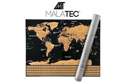 Stieracia mapa s vlajkami – Scratch Map the World