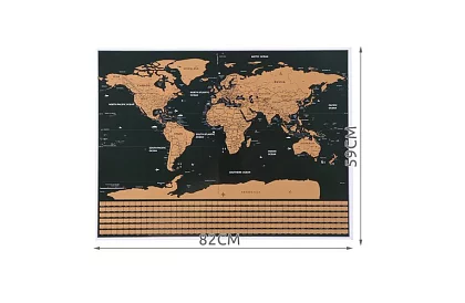 Stieracia mapa s vlajkami – Scratch Map the World