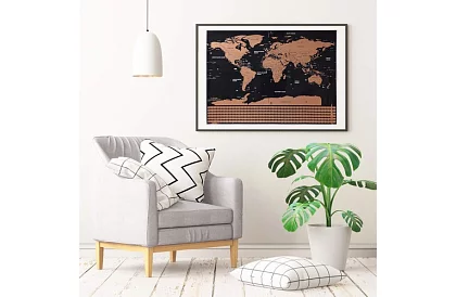 Stieracia mapa s vlajkami – Scratch Map the World