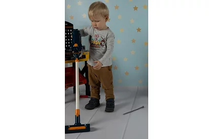 Detský vertikálny vysávač na batérie - modrý