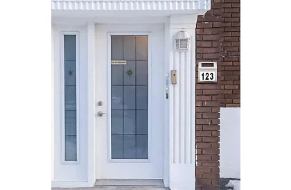 LED solárne číslo domu