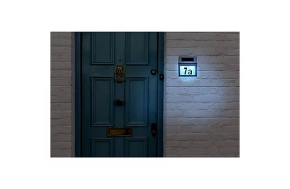 LED solárne číslo domu