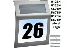 LED solárne číslo domu