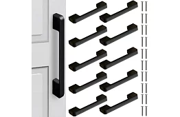 Sada nábytkových úchytek 10 kusov – čierne madlá