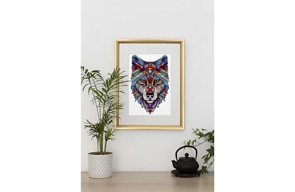 Drevené puzzle vlk - 170 dielov - 38 x 27 cm