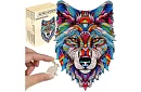 Drevené puzzle vlk - 170 dielov - 38 x 27 cm