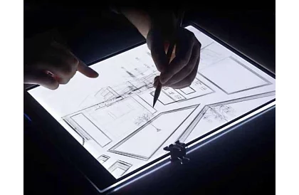 Svietiaca LED doska na obkresľovanie A4