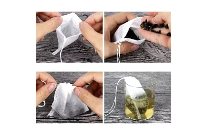 Jednorazové čajové vrecká - sada 100 ks