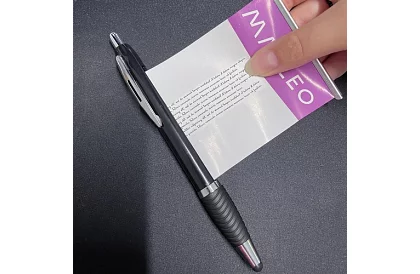 Sada 6 pier s listom - 3 x modrá + 3 x čierna